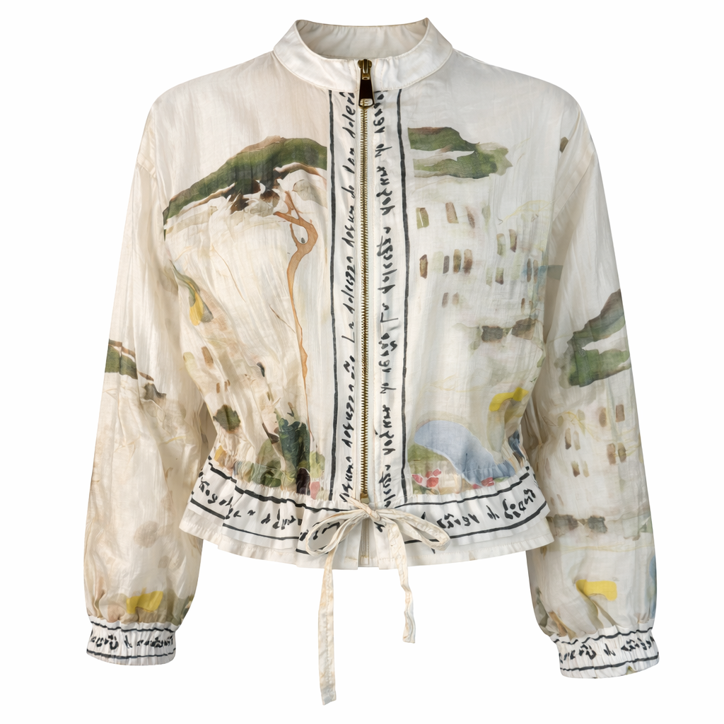Printed light jacket LAMIAR