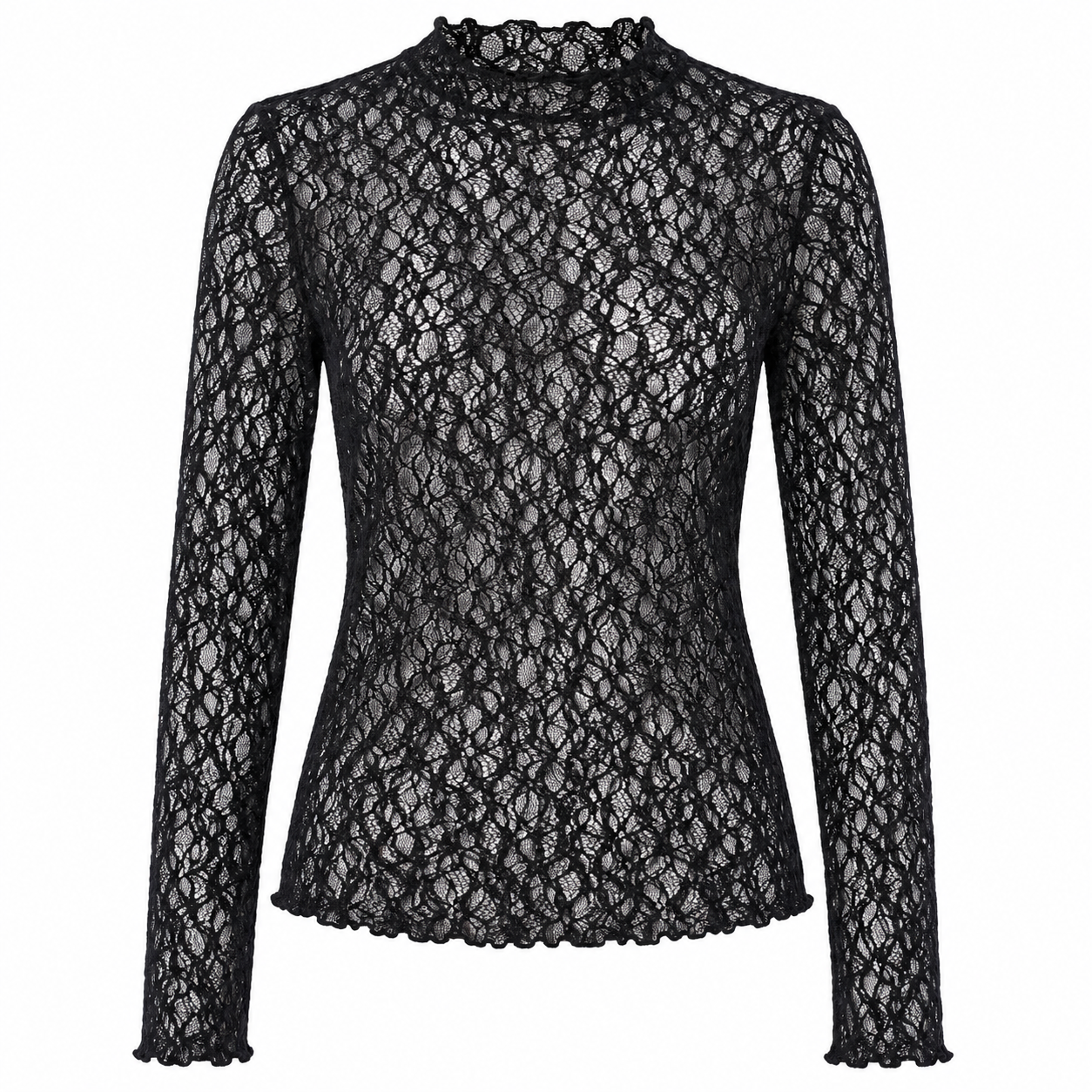 Dentelle long sleeves top