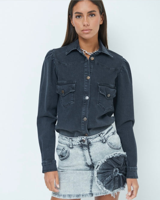 Denim jacket black