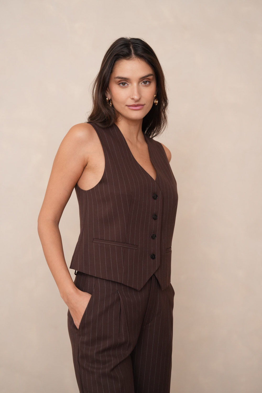 Striped waistcoat ATTENTIF