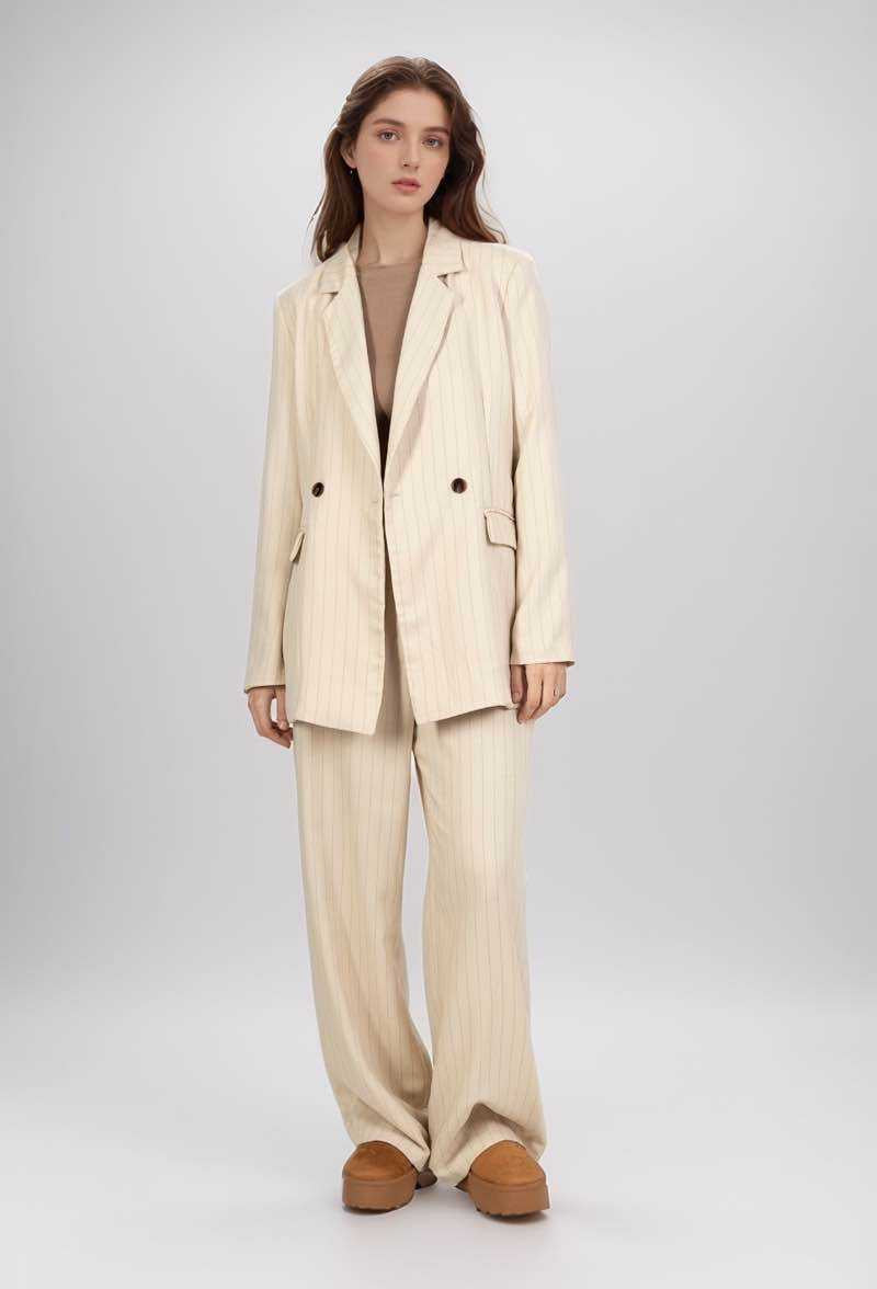 Striped suit trousers