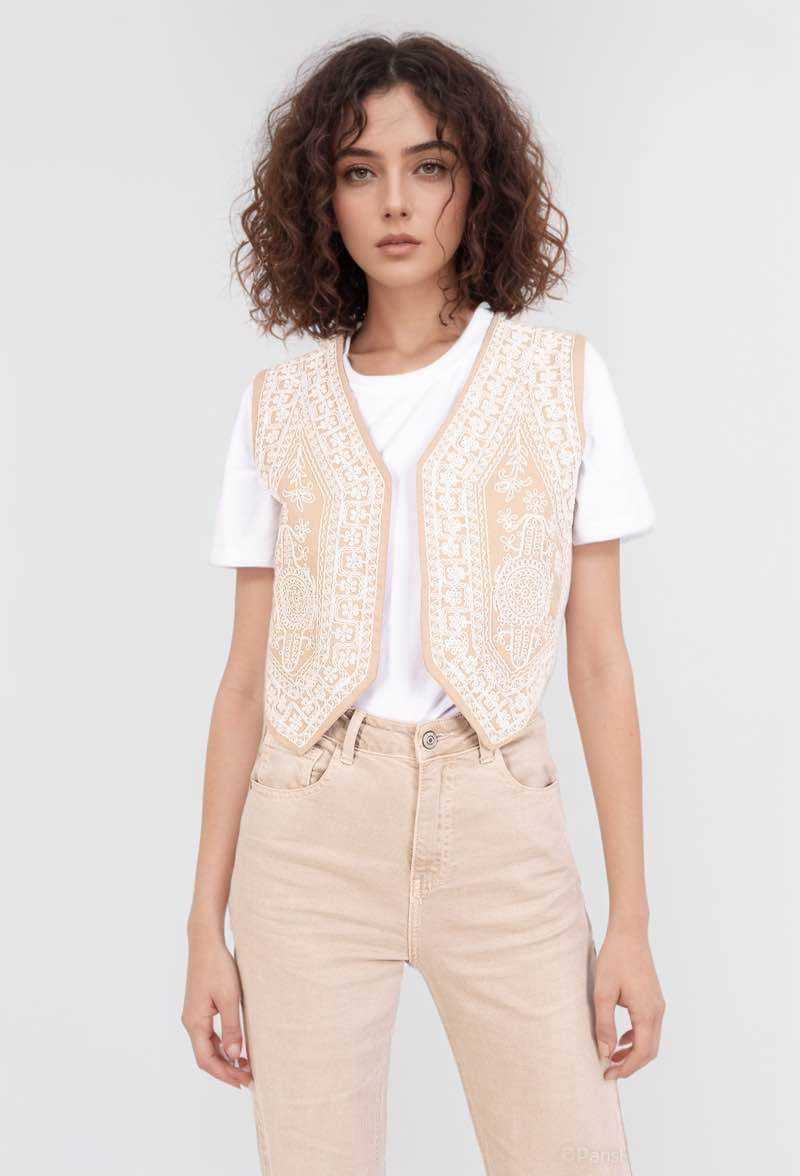 Embroidered waistcoat LUCY LUU