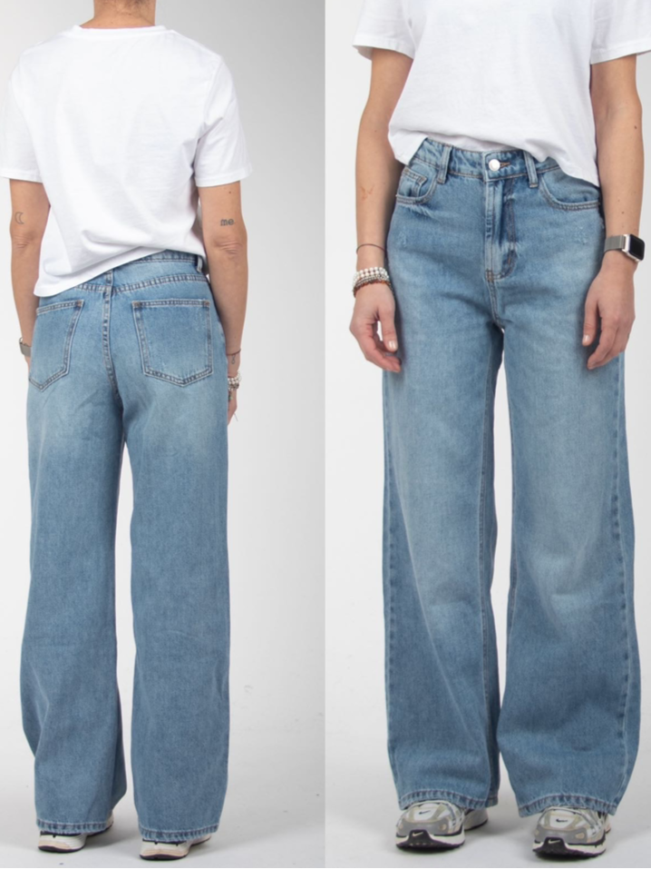 Straight cut jeans light blue LOUIZA FASHION