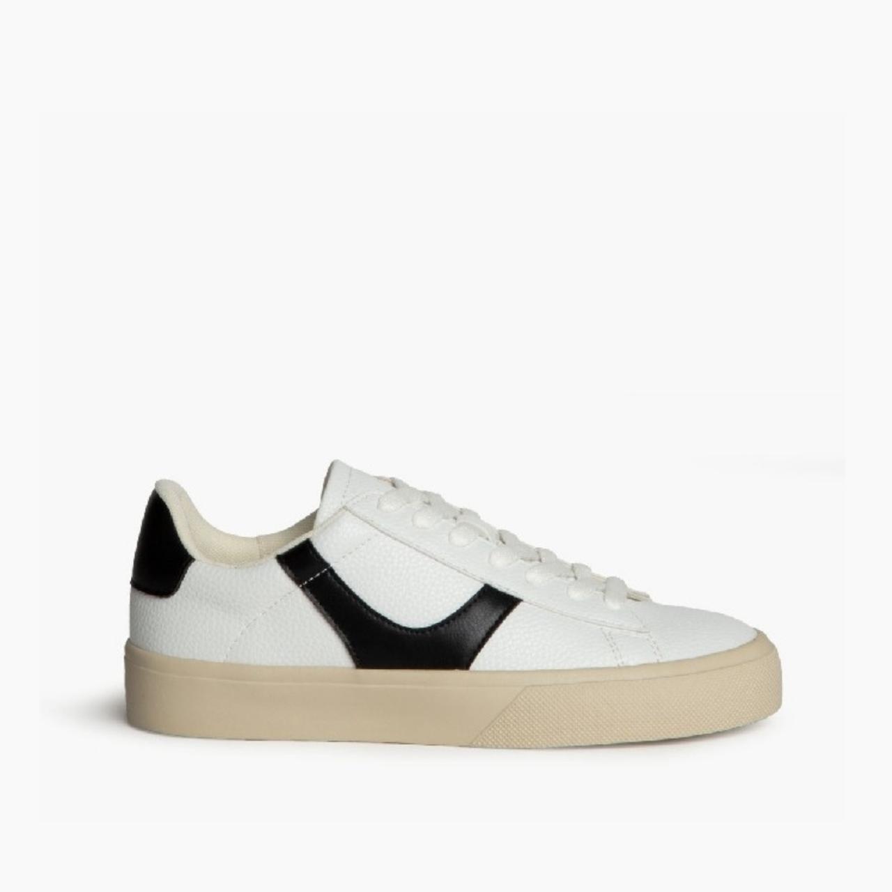 Corina Shoes White leather sneakers with black details CORINA