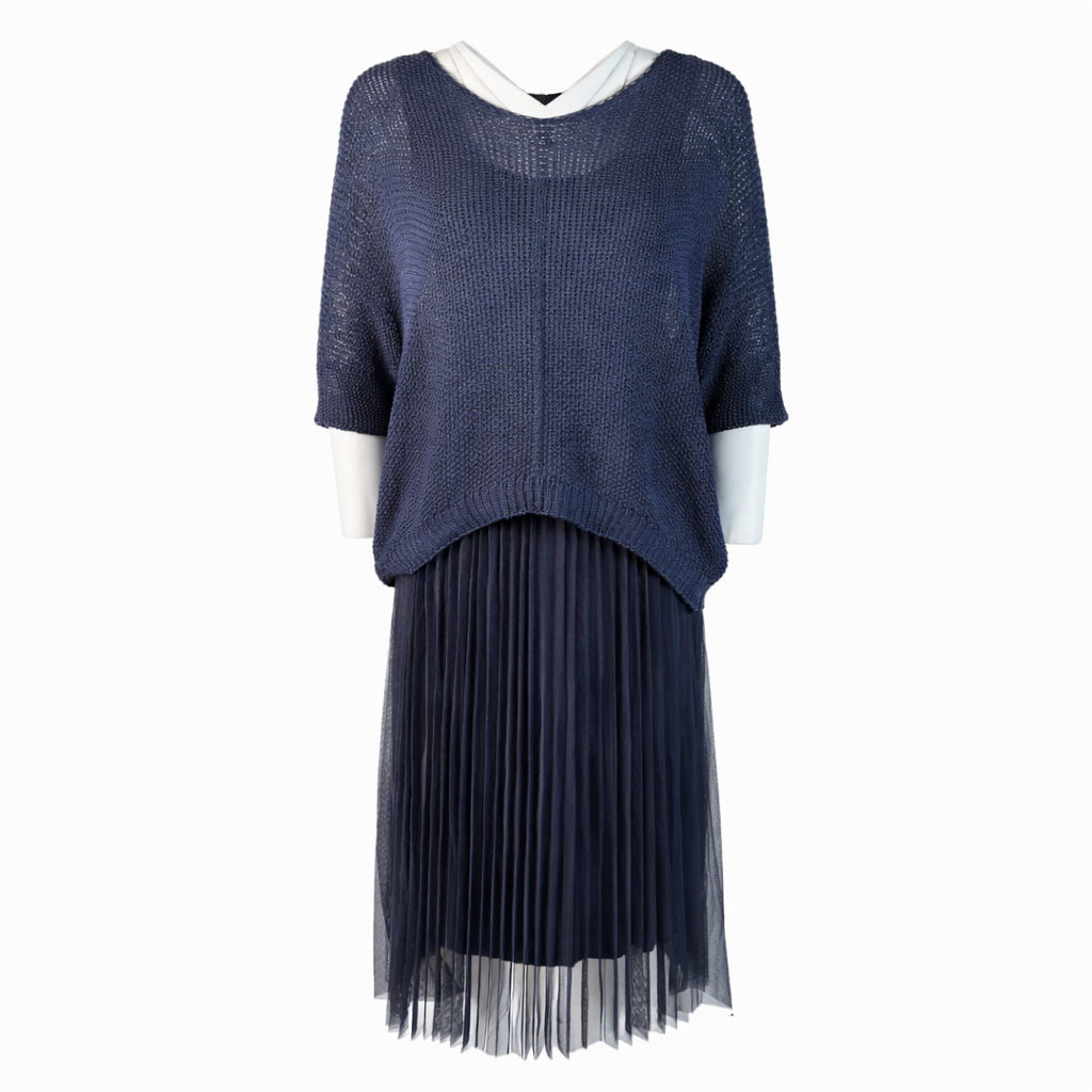 Crochet and tulle dress LOUIZA FASHION