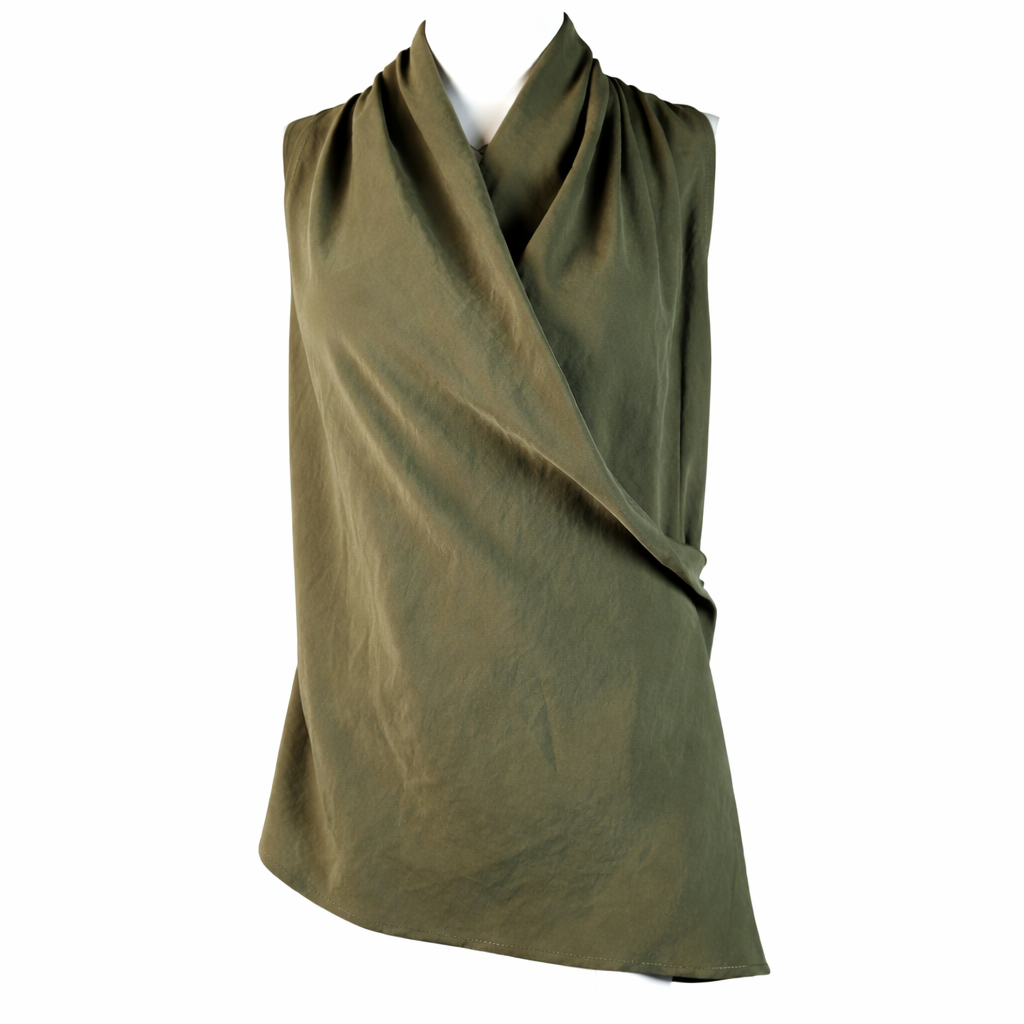 Sleeveless khaki top GOLD AND GOLD