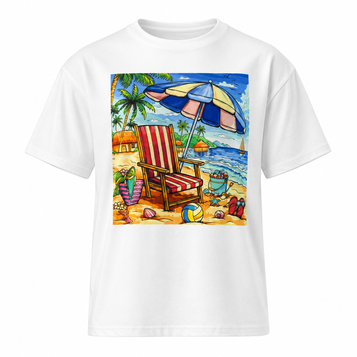Printed white t-shirt