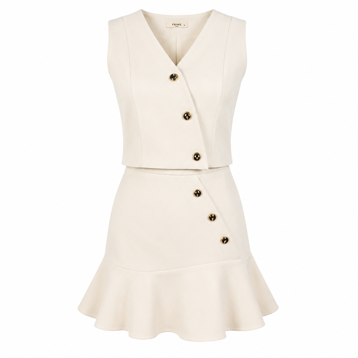 Waistcoat with gold buttons