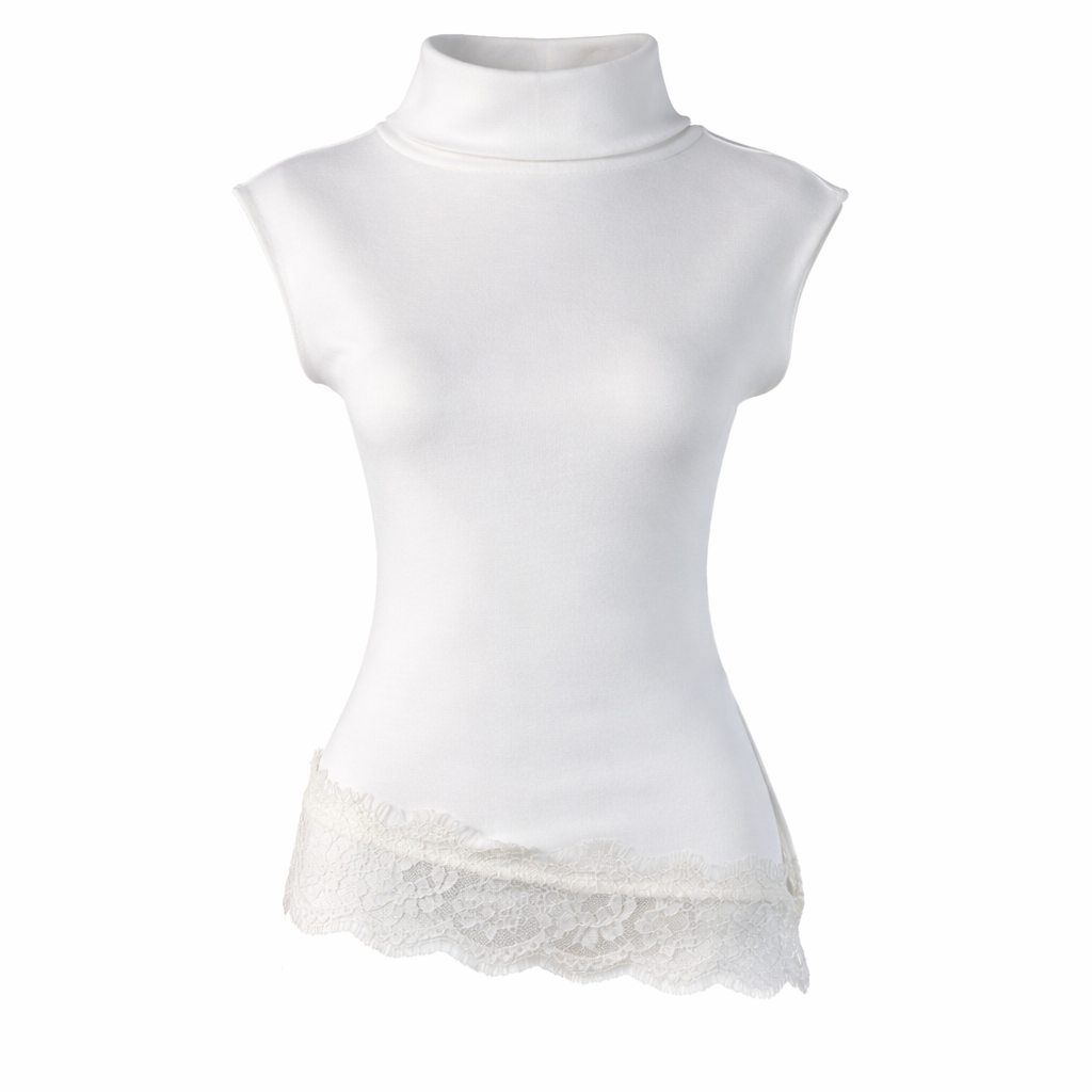 Asymmetrical top with dentelle GIOMAR