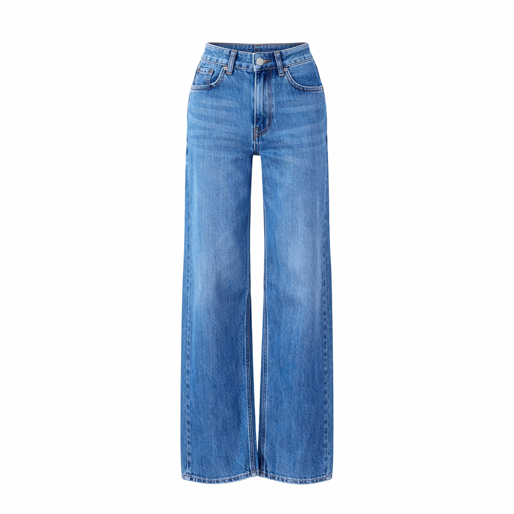 Wide legs blue jeans Luisa Fashion