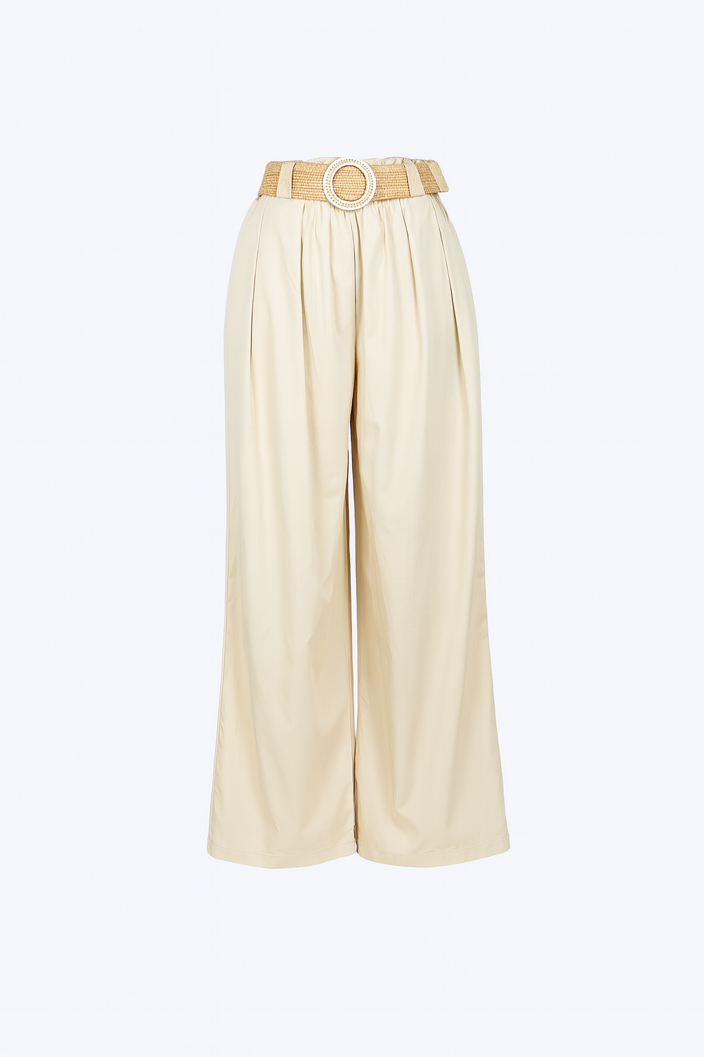 Wide legs Pants with belt LOUIZA FASHION