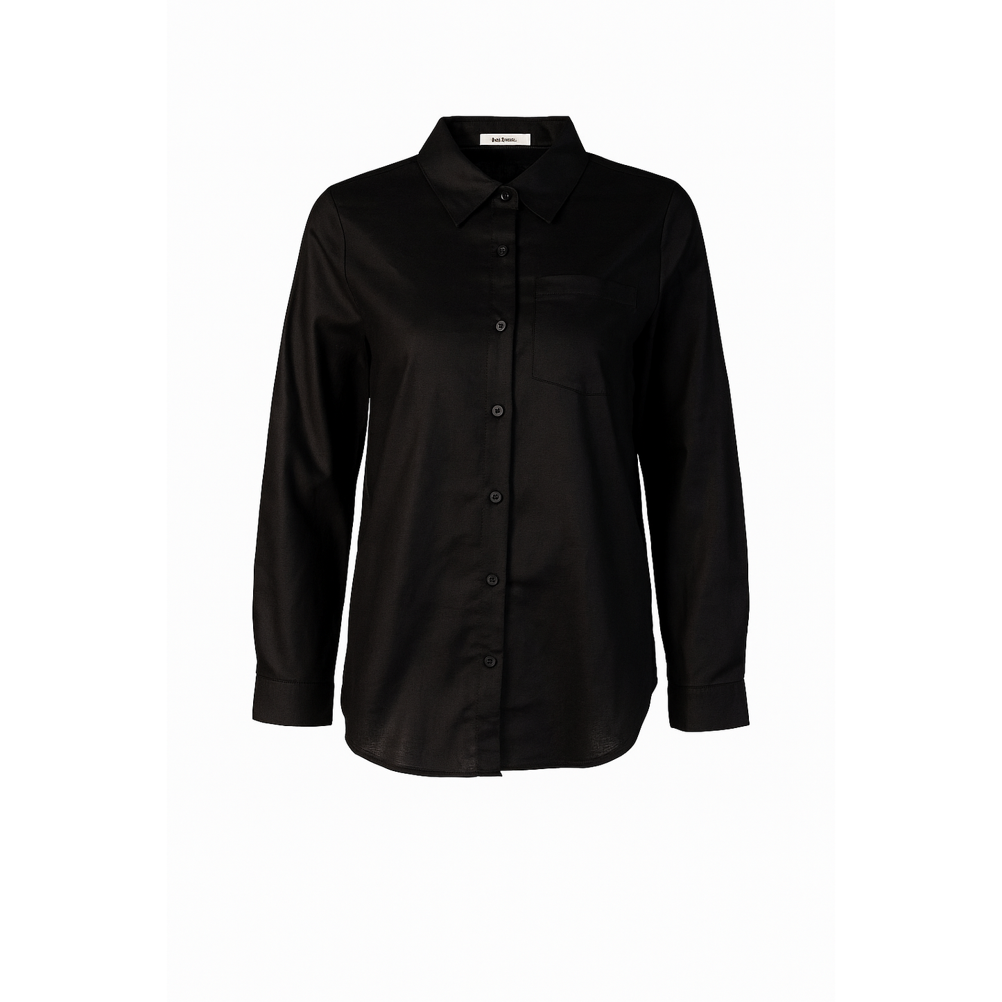 Linen black shirt AOSTA