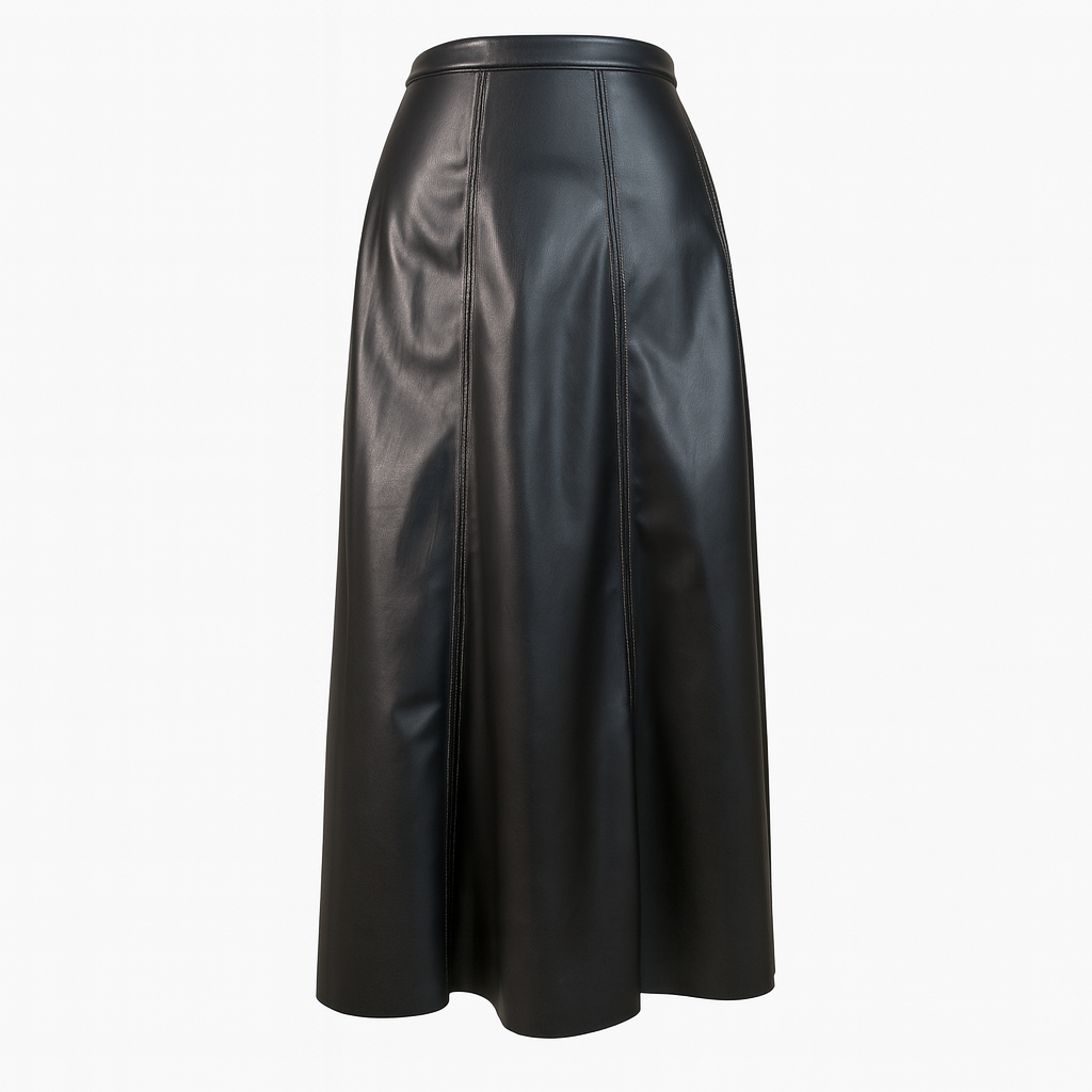 Leather skirt - black