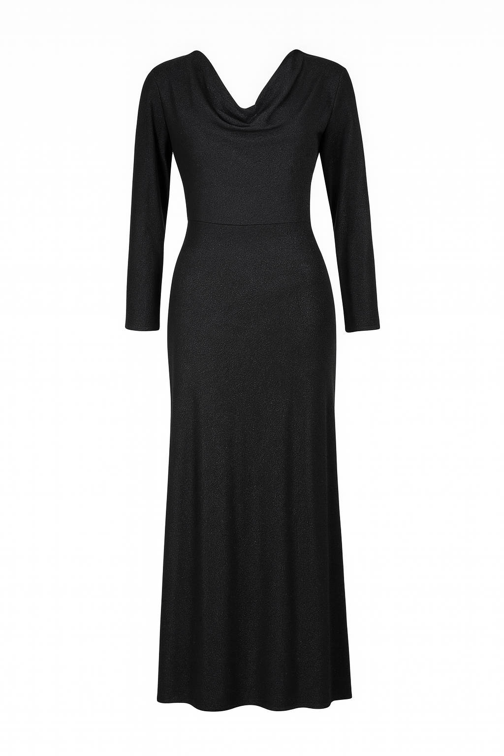 Long sleeves black dress