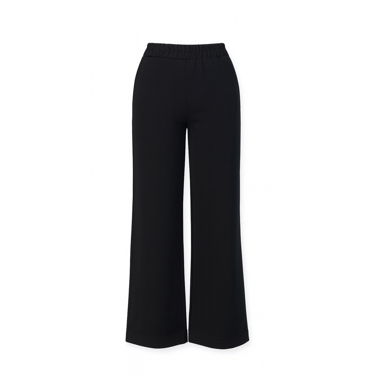 Elastic cotton trousers with elastic waistband Luisa Fashion