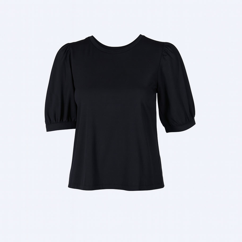 Black tshirt with open back