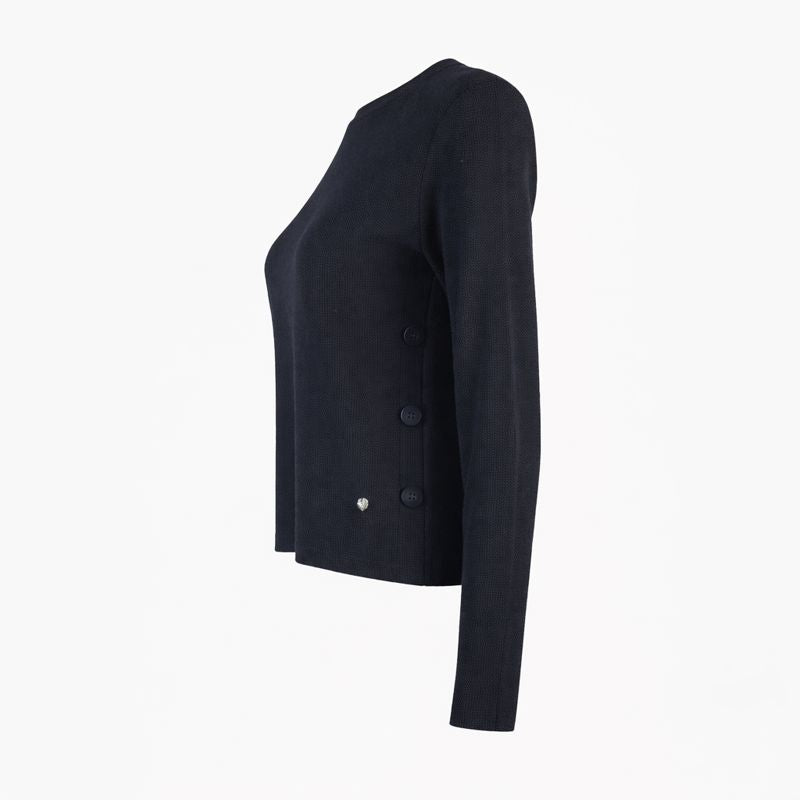 Plain knit with buttons on the side Giomar