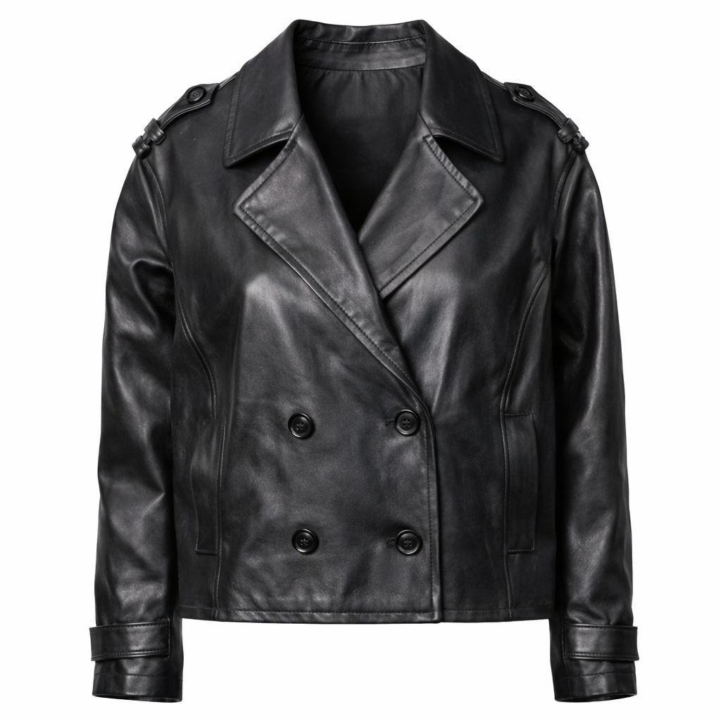 Eco-leather jacket ATTENTIF