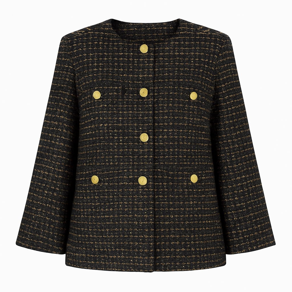 Black and gold blazer ATTENTIF