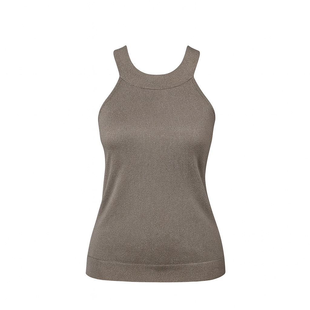 Metallic sleeveless LARA