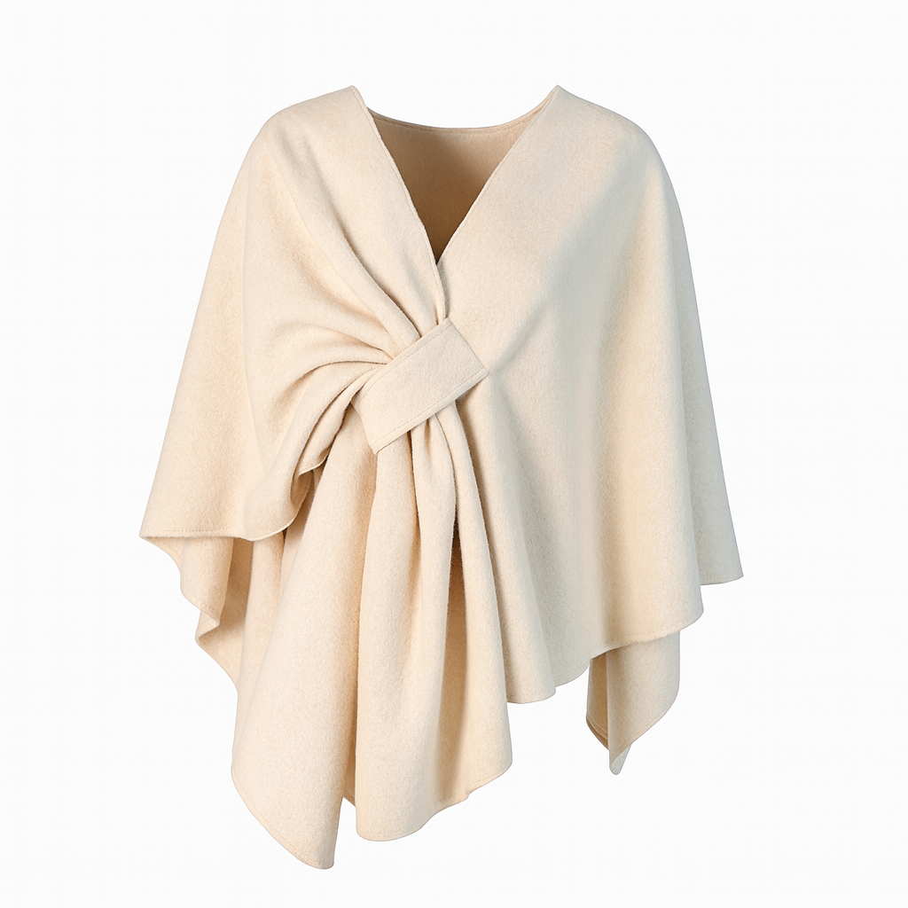 Knit pancho
