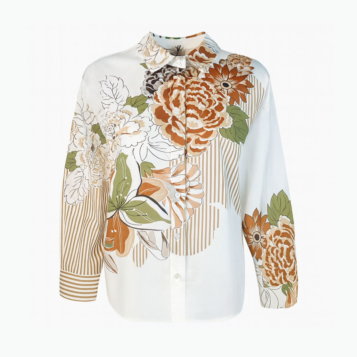 Printed white shirt