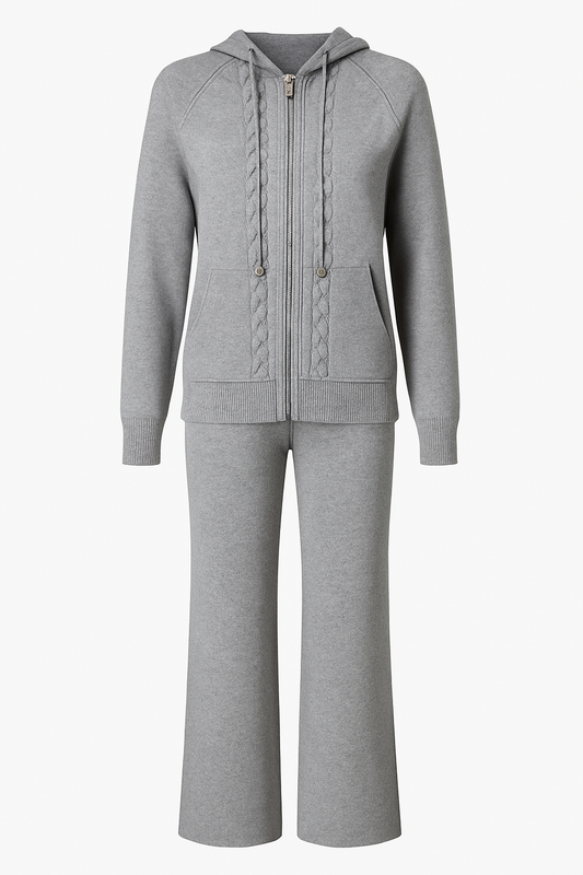 Wool set with zipper