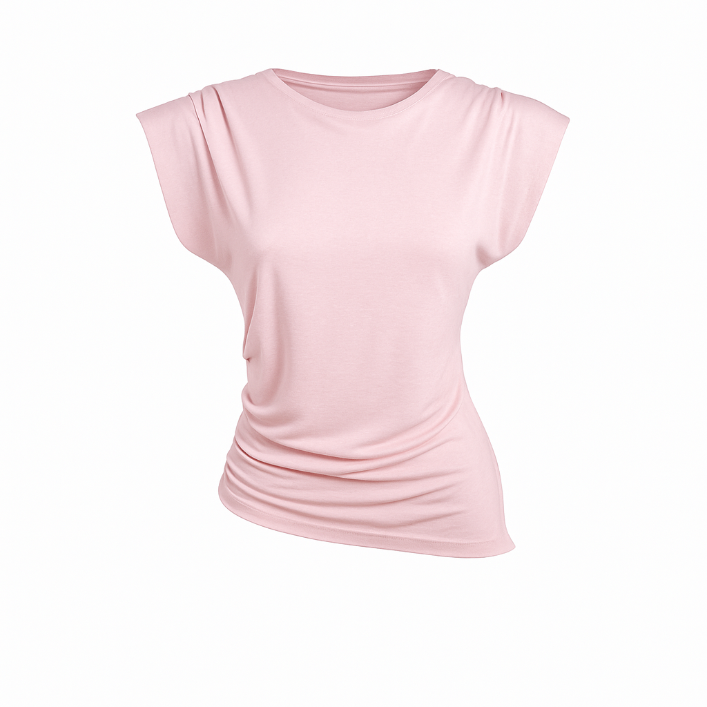 Top with padded shoulders
