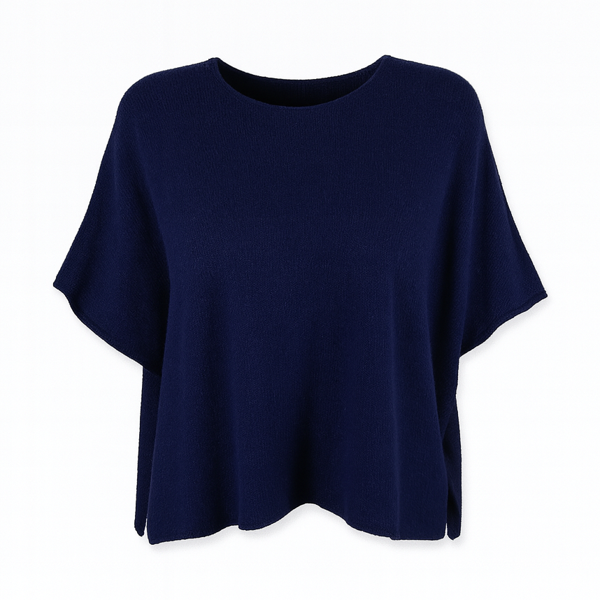 Short sleeves plain knit