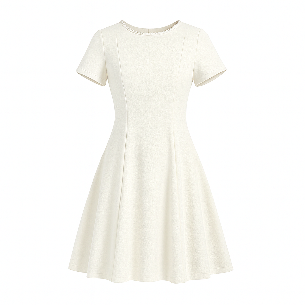 Flare dress with rhinestones
