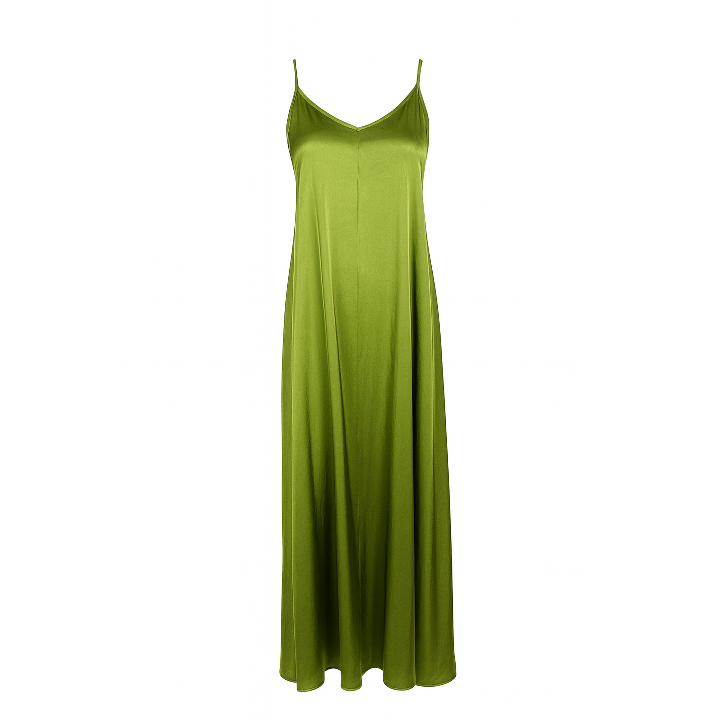 Flowing midi dress Olive Green CHERRY BLUE