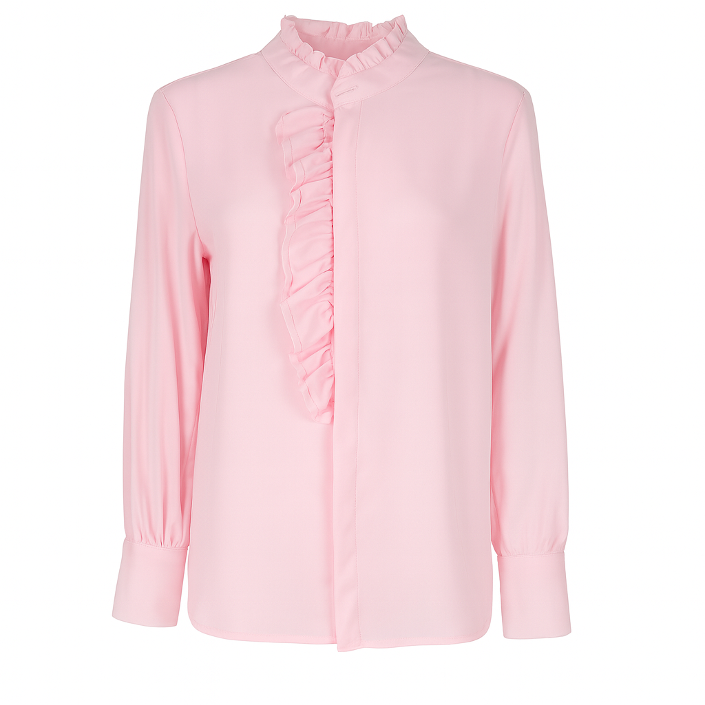 Shirt with tulle details