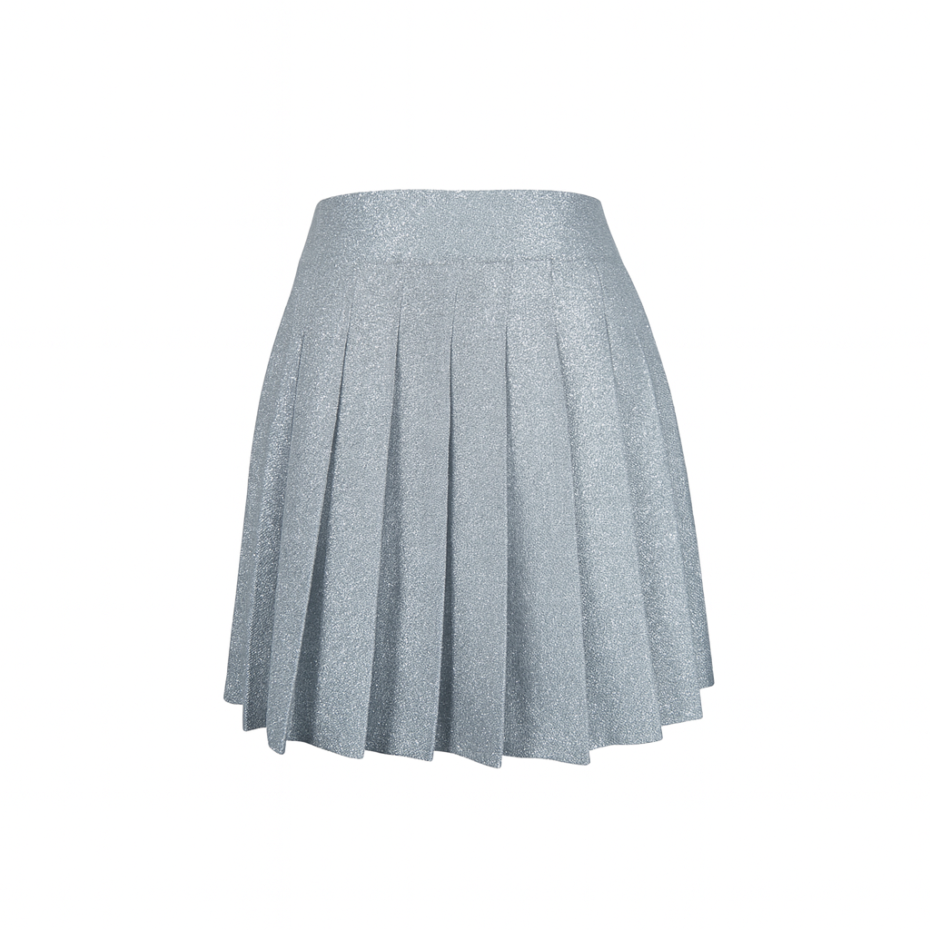 Metallic pleated skirt Monica Moda