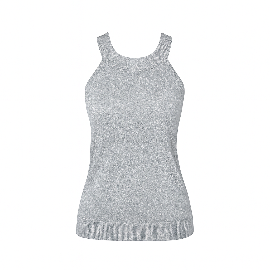 Metallic sleeveless