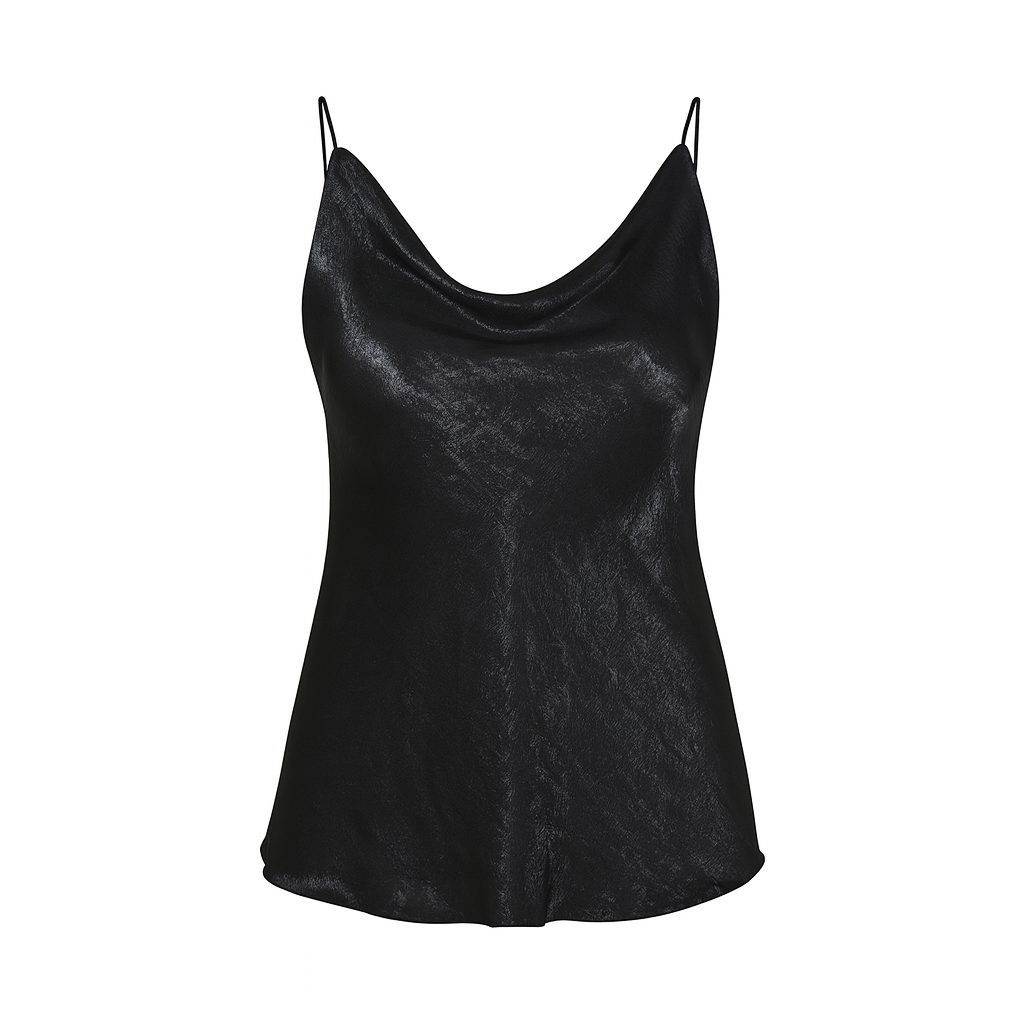 Black sleeveless top