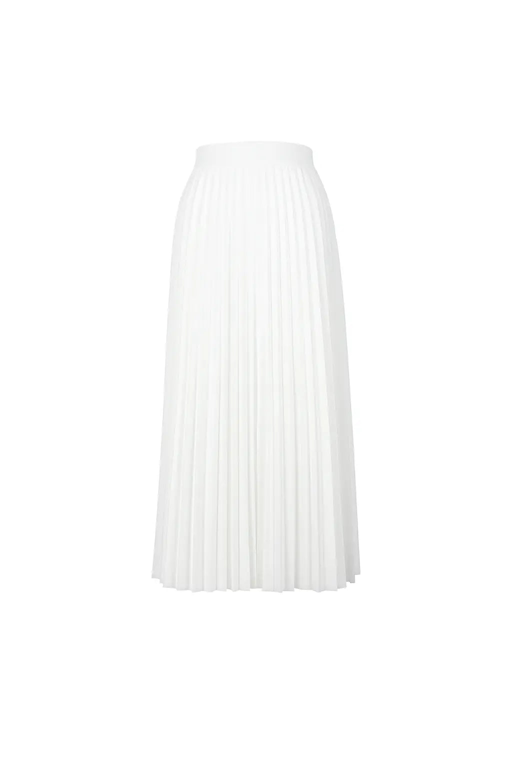 White pleated long skirt CHERRY BLEU