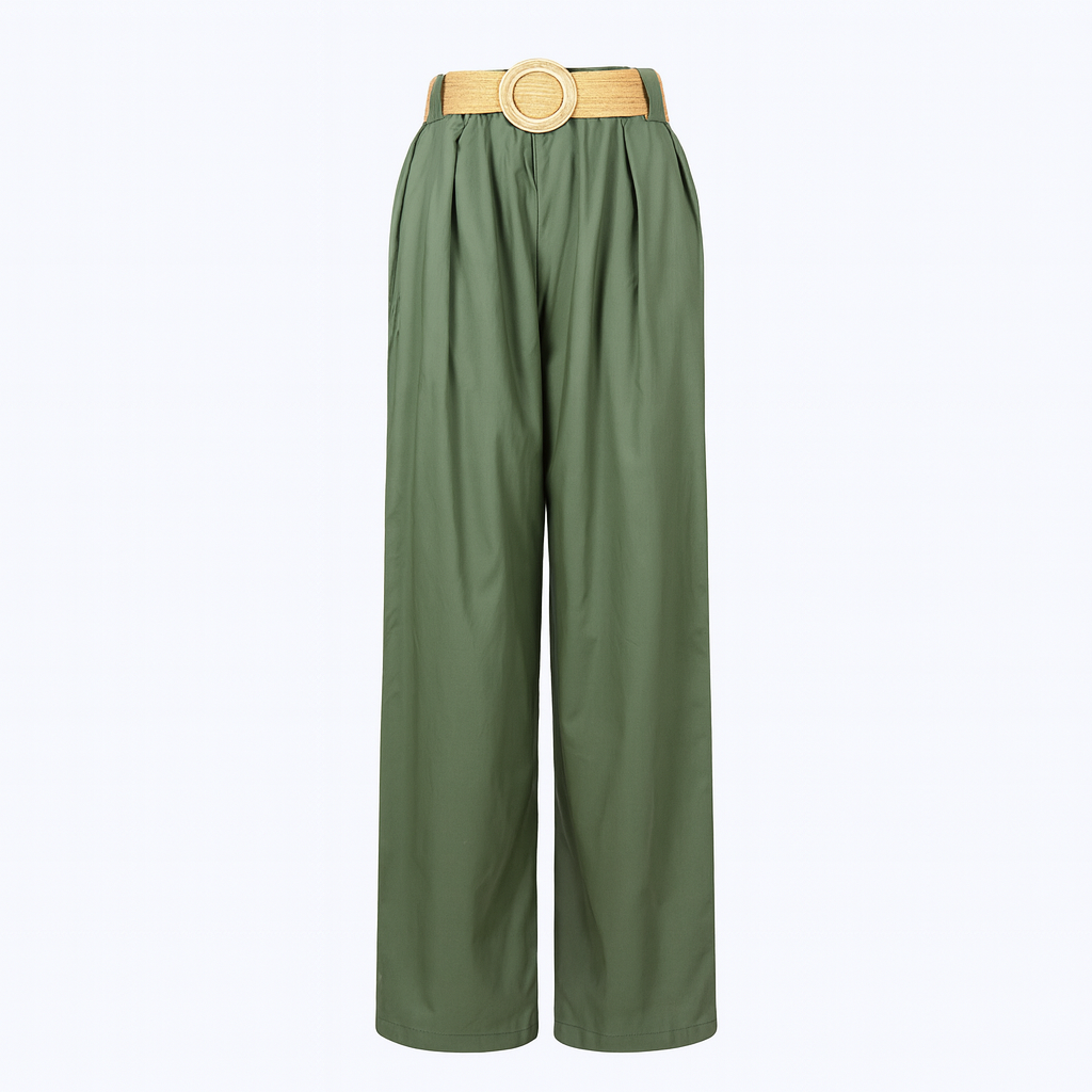 Wide legs Pants with belt
