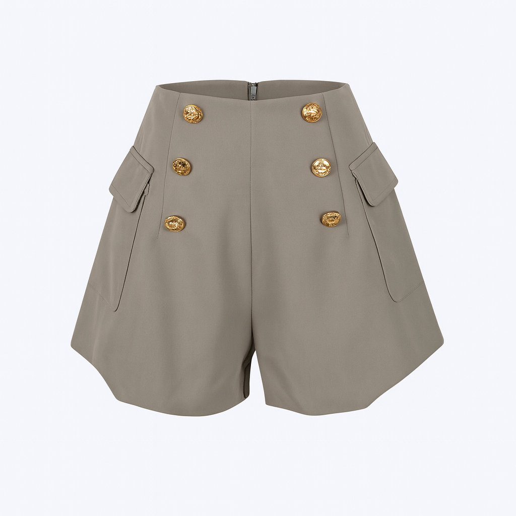 High waist short with gold buttons CHANCE ITALIA