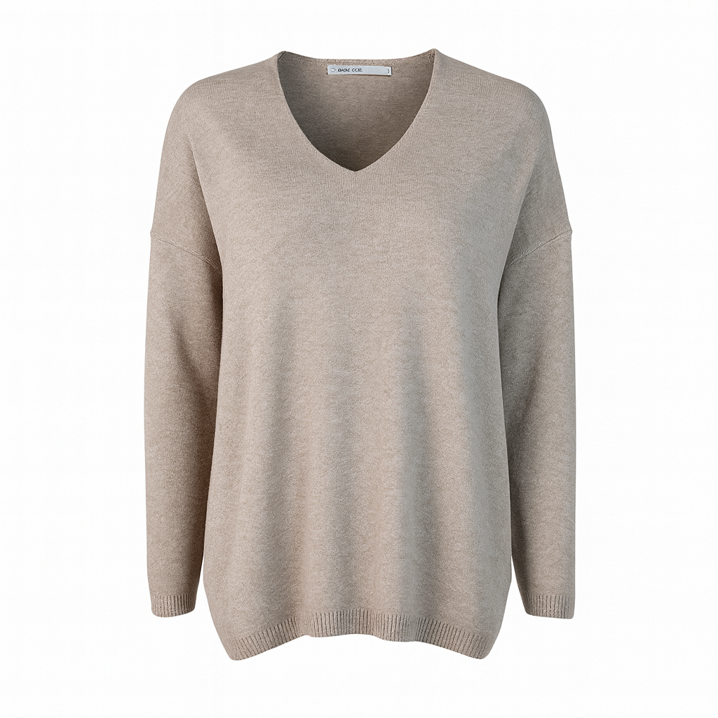 Vneck plain knit LARA