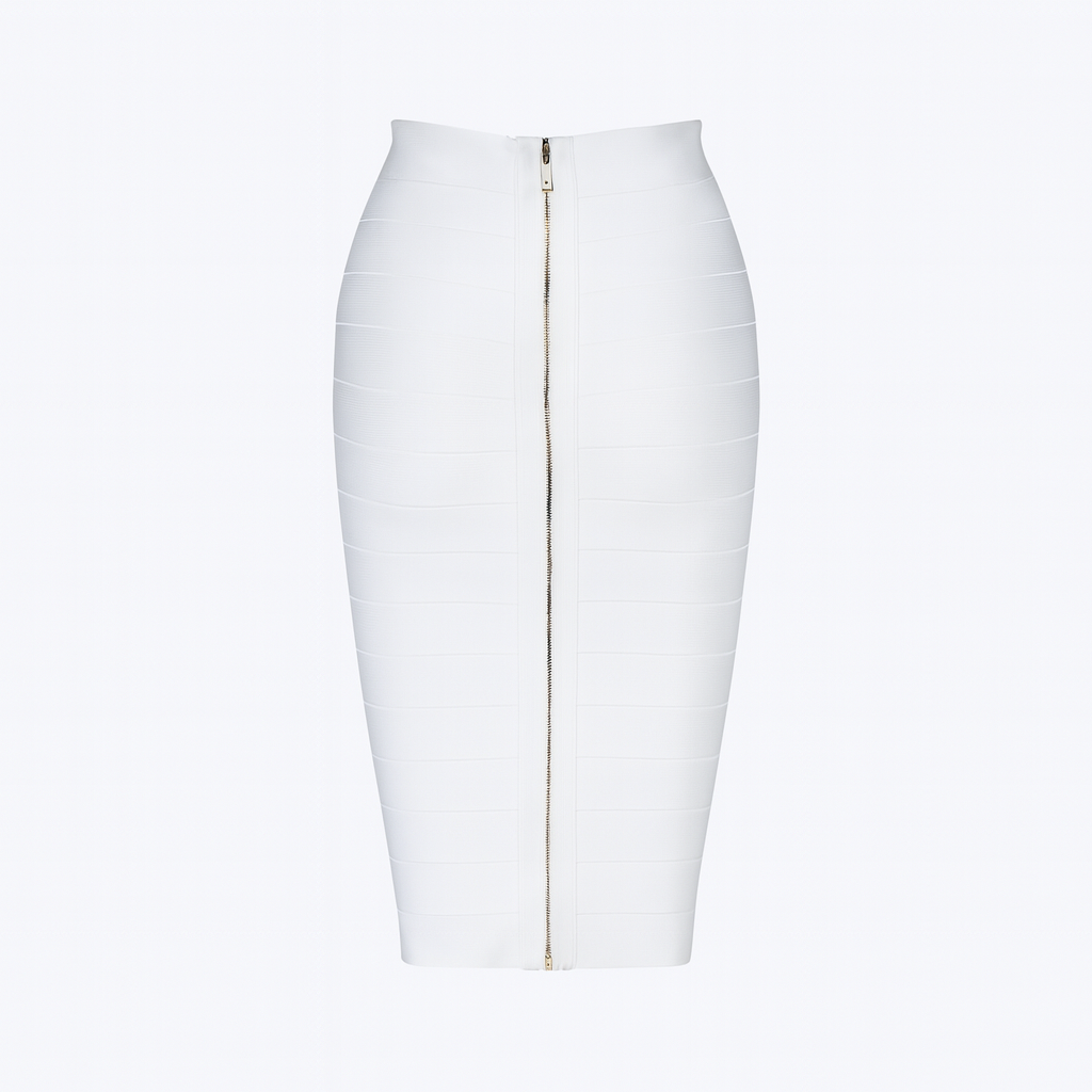 Big size Bandage skirt with zipper