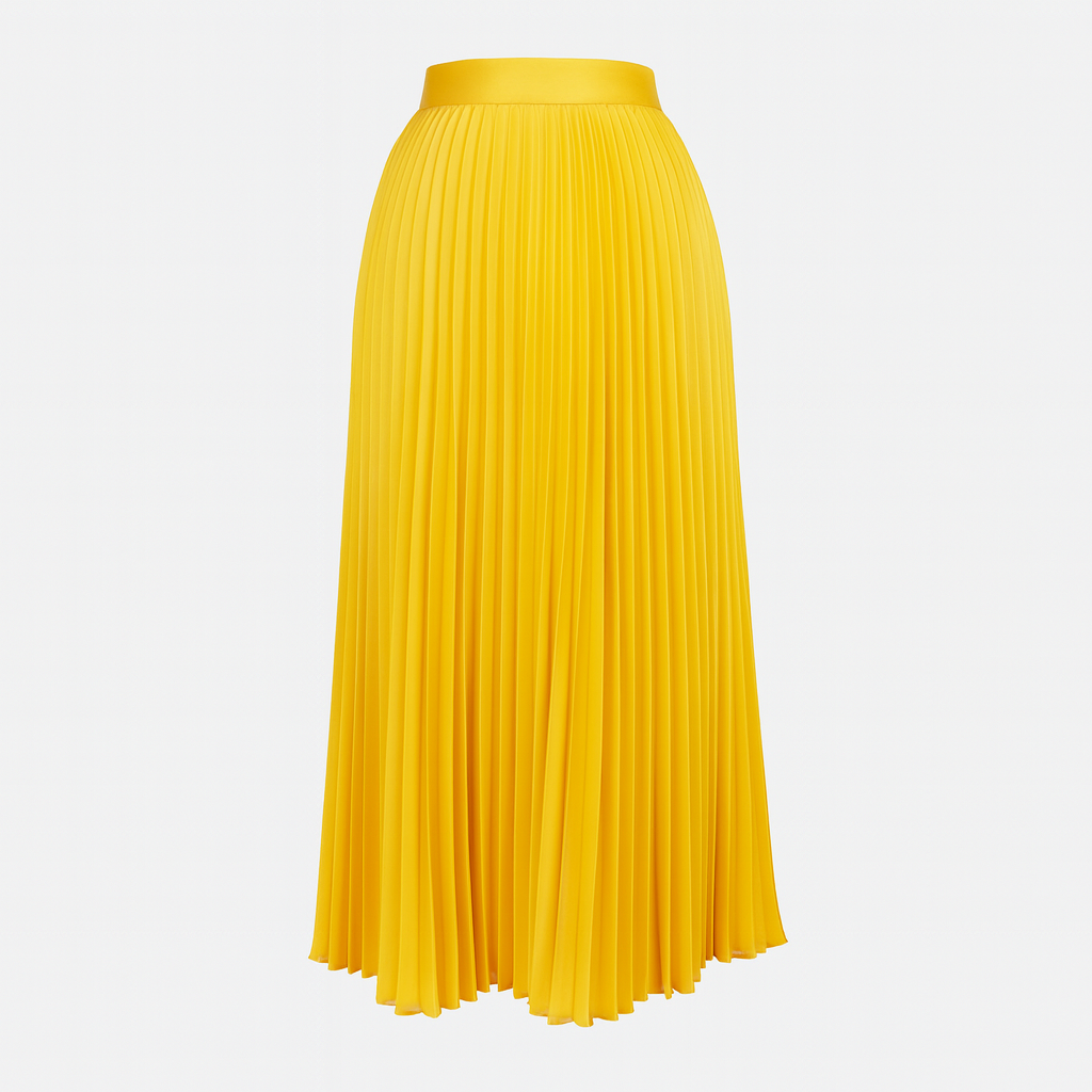 Pleated maxi skirt