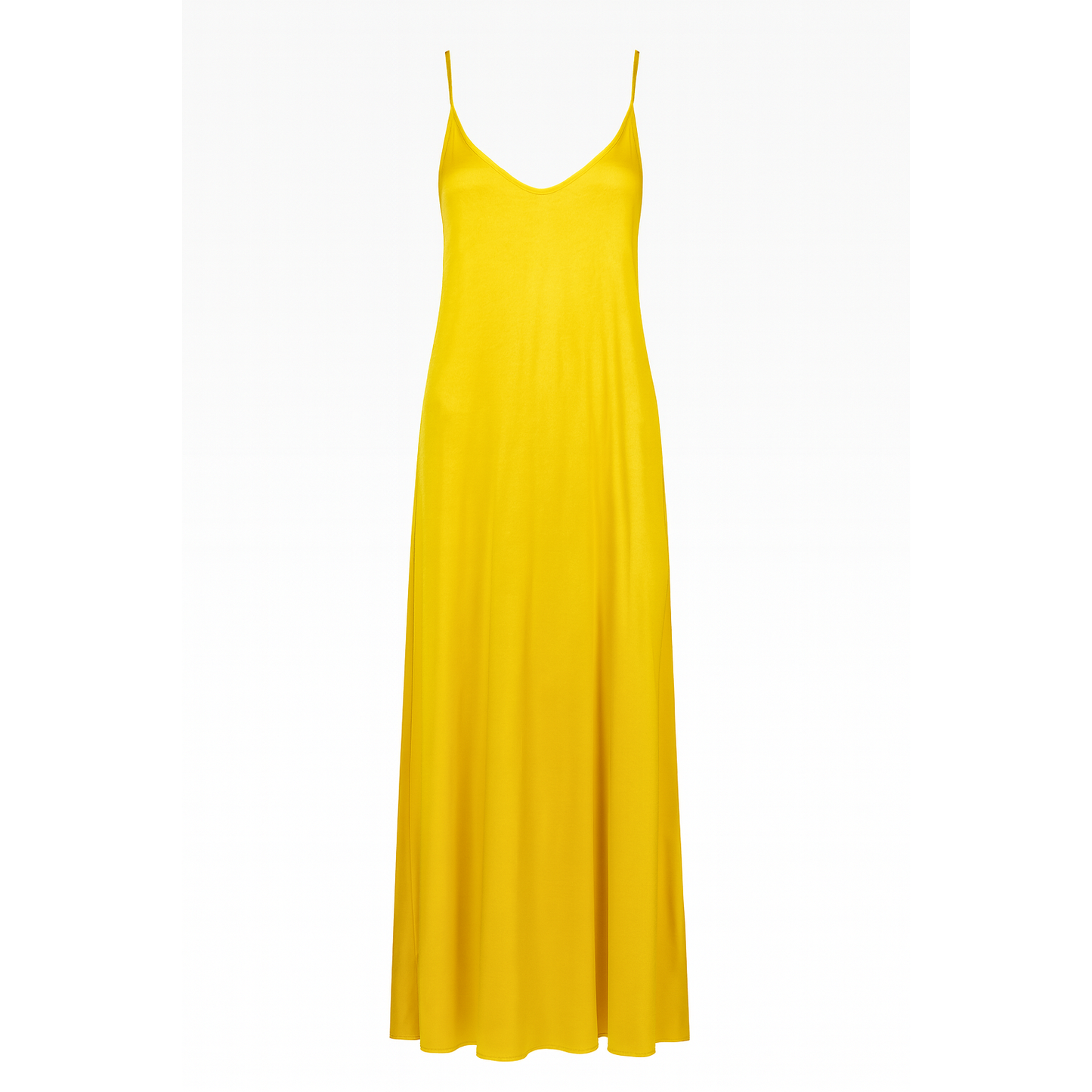 Flowing midi dress yellow CHERRY BLUE