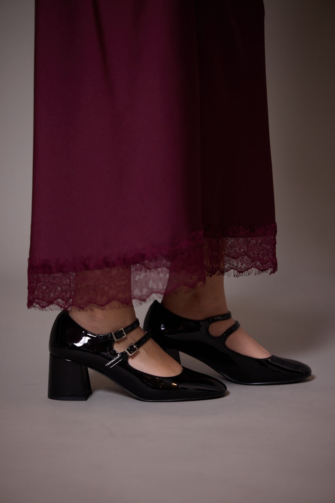Satin midi skirt Dentelle CHANCE ITALIA