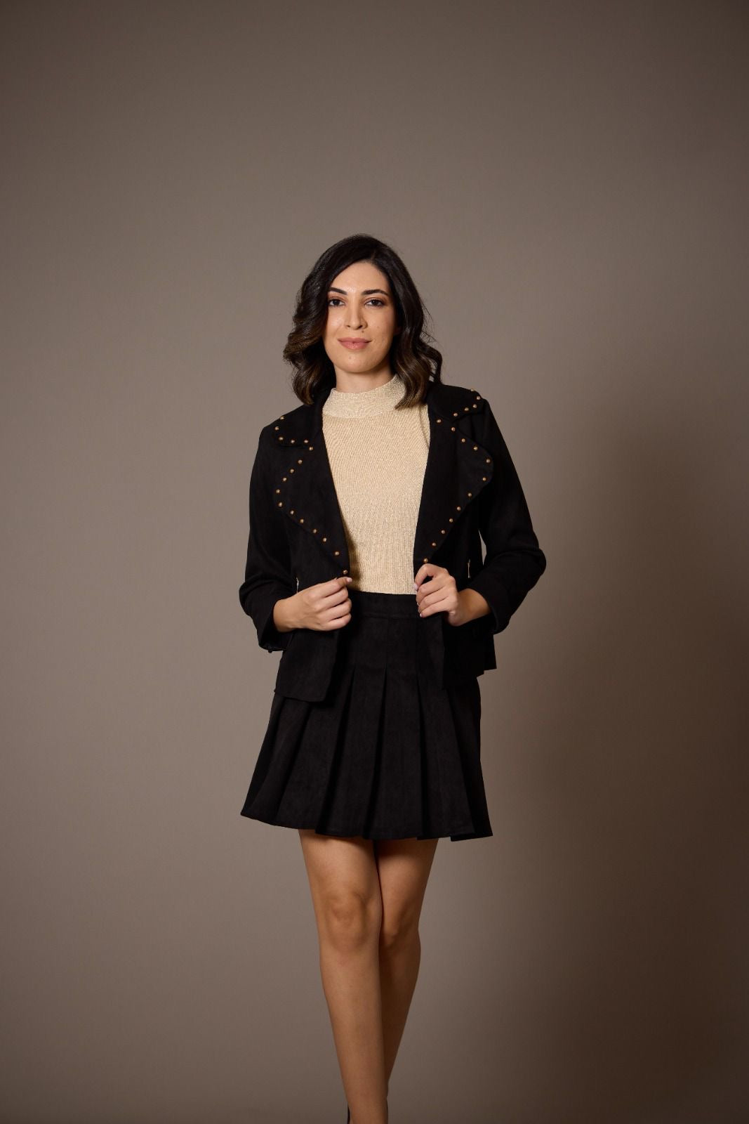 Jacket with gold details