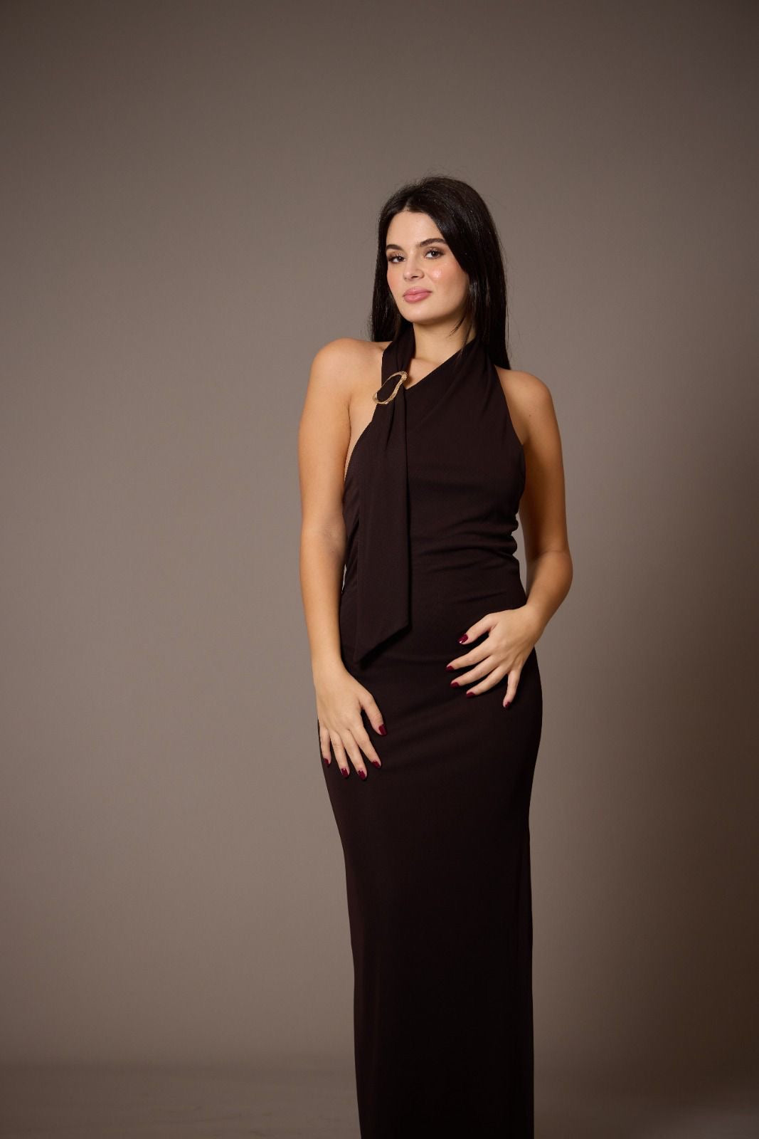 Dress Brown CHERRY BLUE