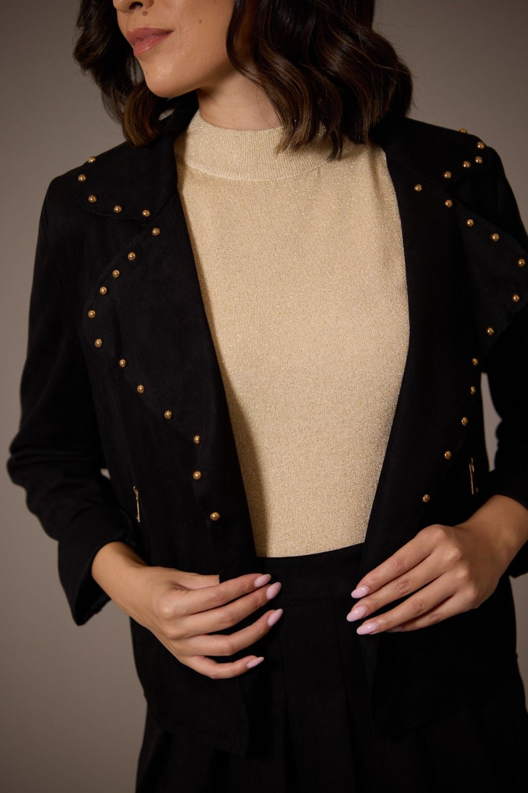 Jacket with gold details