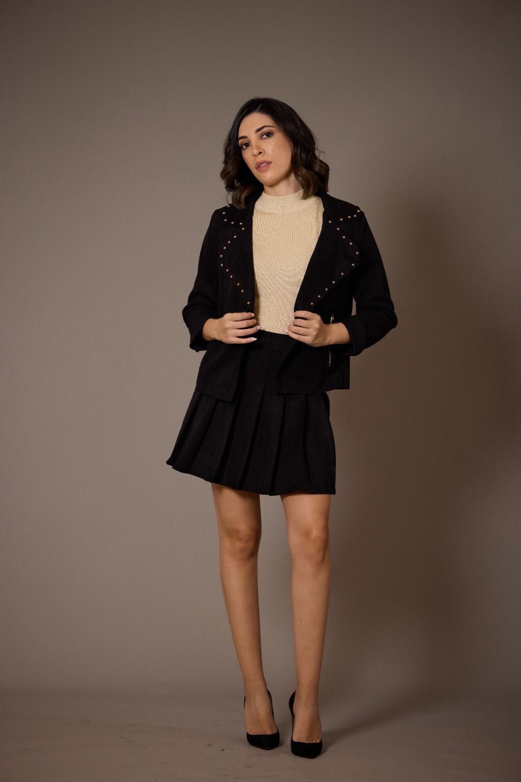 Jacket with gold details