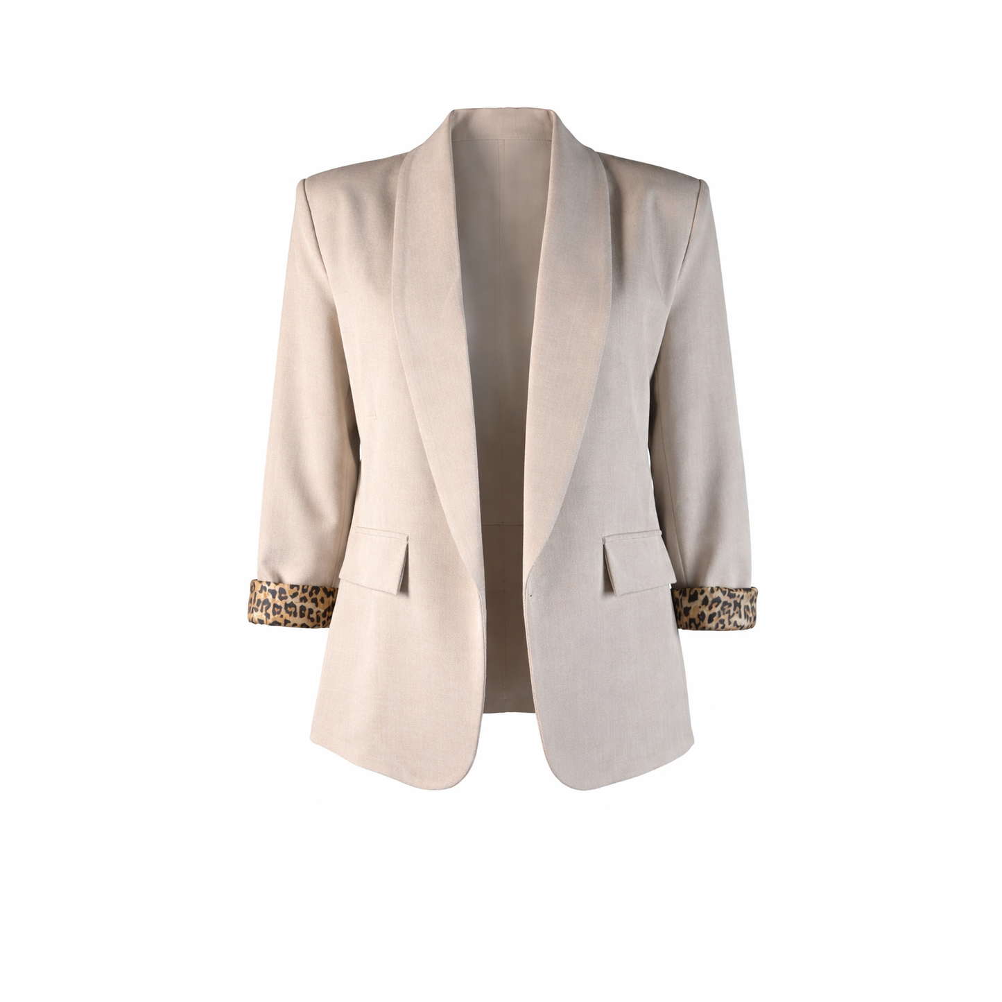 Blazer with leopard sleeves DEEP PINK