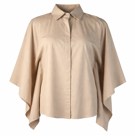 Oversized camel shirt CHERRY BLUE