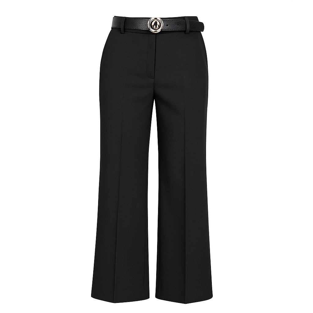 Regular fit black trousers